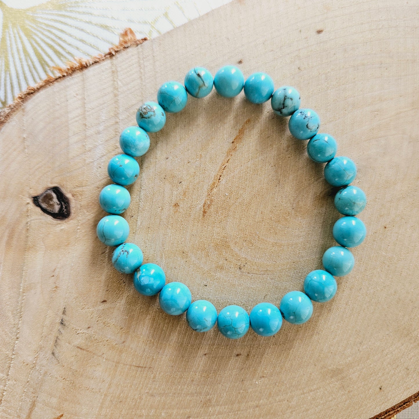 BRACELET - HOWLITE BLEUE