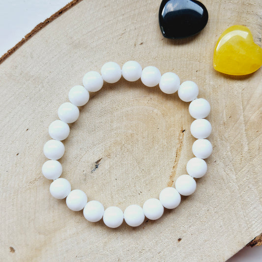 BRACELET - ONYX BLANC - Bouclier & Protection