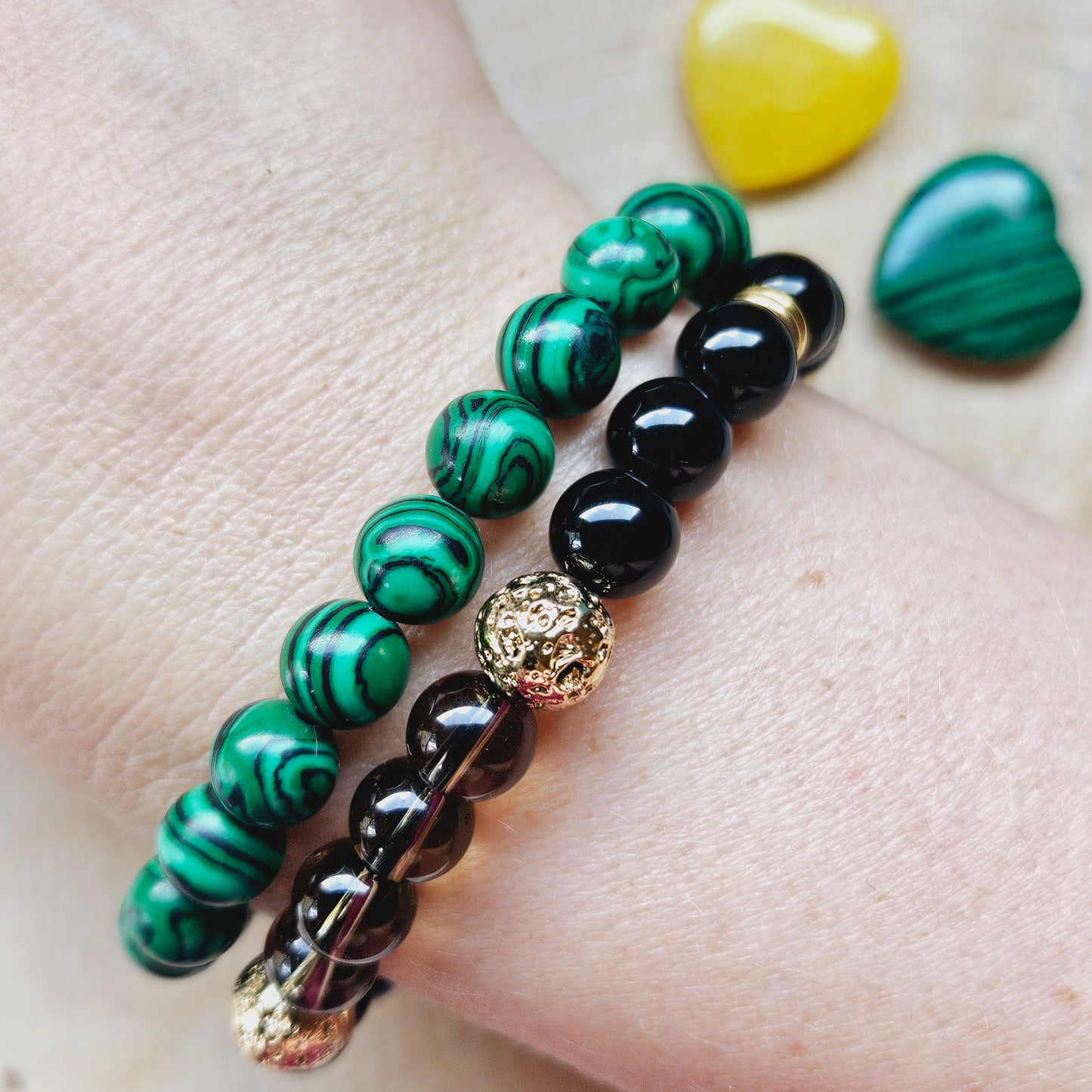 BRACELET - MALACHITE - Transformation positive & Energie Vitale