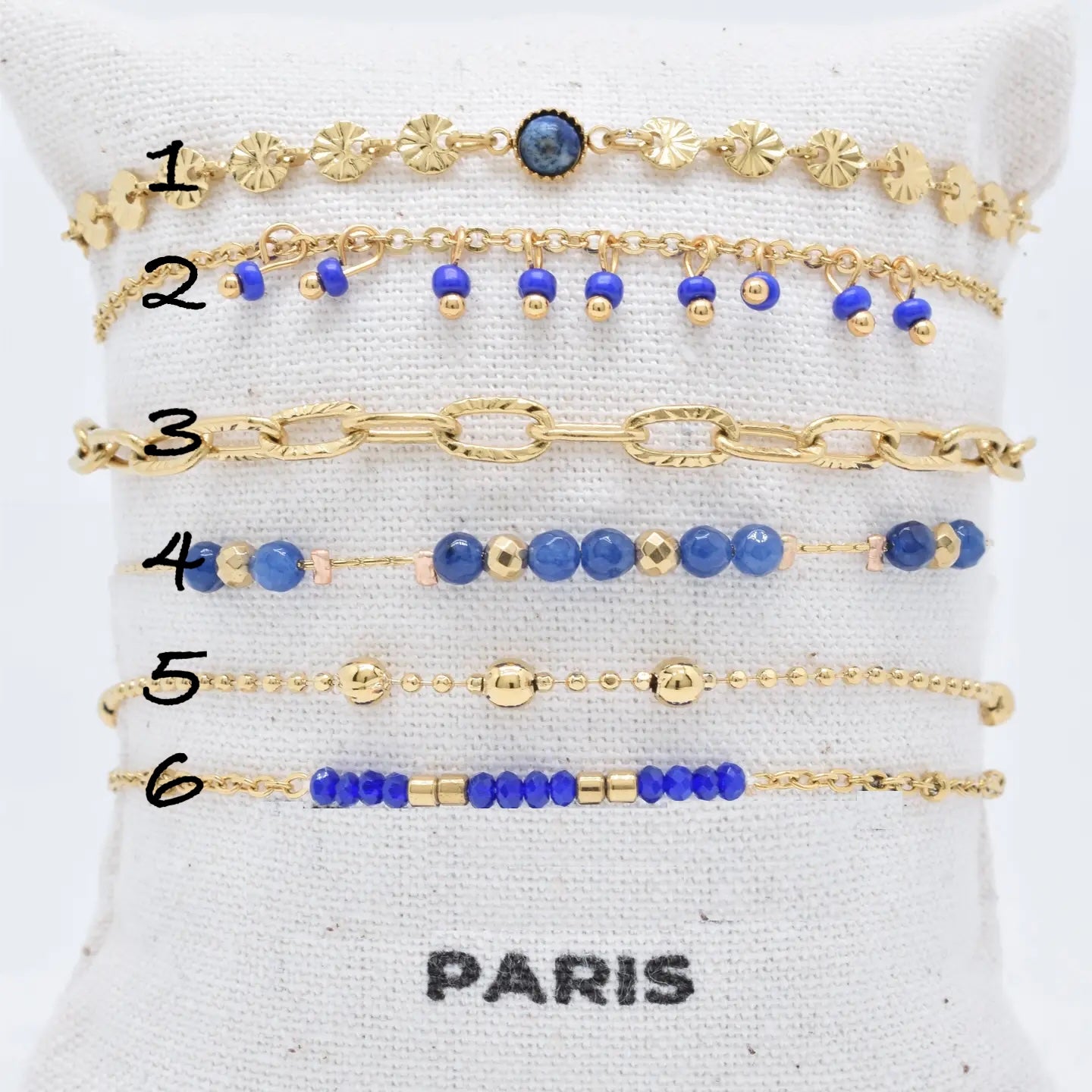 BRACELET INOX AVEC OU SANS LAPIS LAZULI