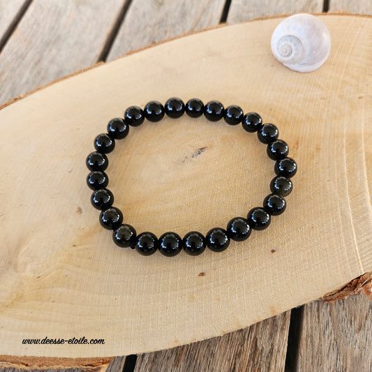 BRACELET - OBSIDIENNE DOREE